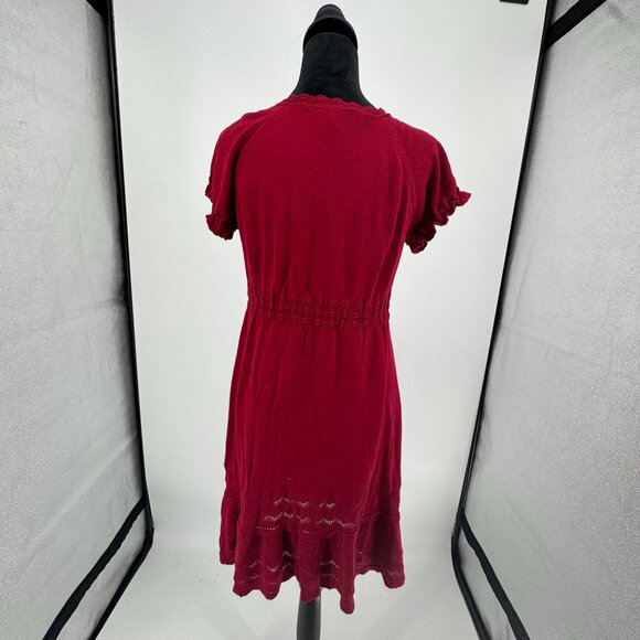 Max Studio Babydoll Y2K Dress Womens Size M Milkmaid Tiered Lightweight Knit Vtg - Picture 6 of 7